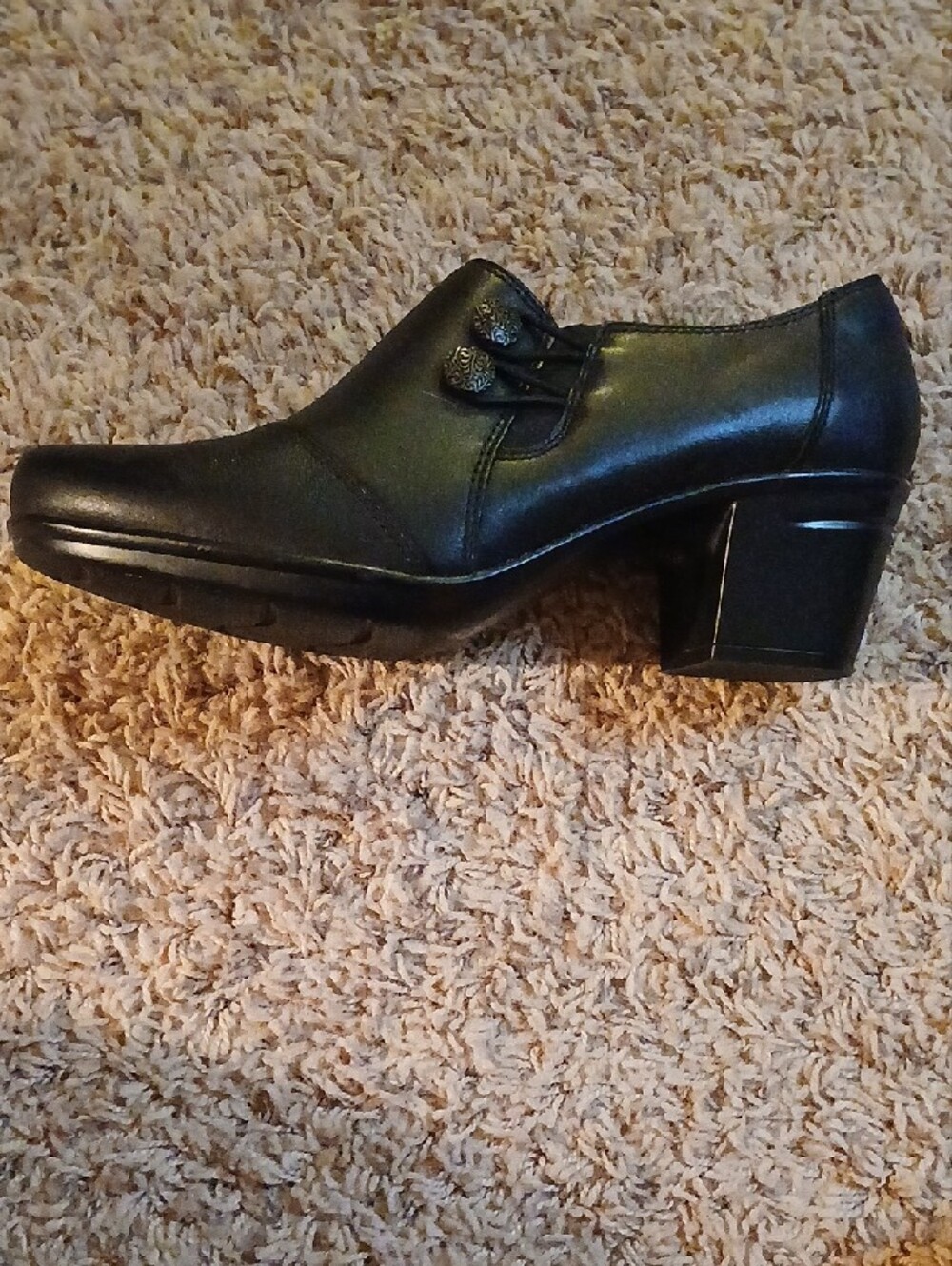 Clarks Women's Black Slip-On Loafers - Picture 4 of 7